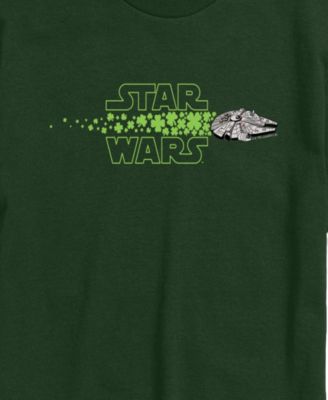 Men's Star Wars Millennium Falcon Logo Shamrocks Short-Sleeve Graphic T-Shirt
