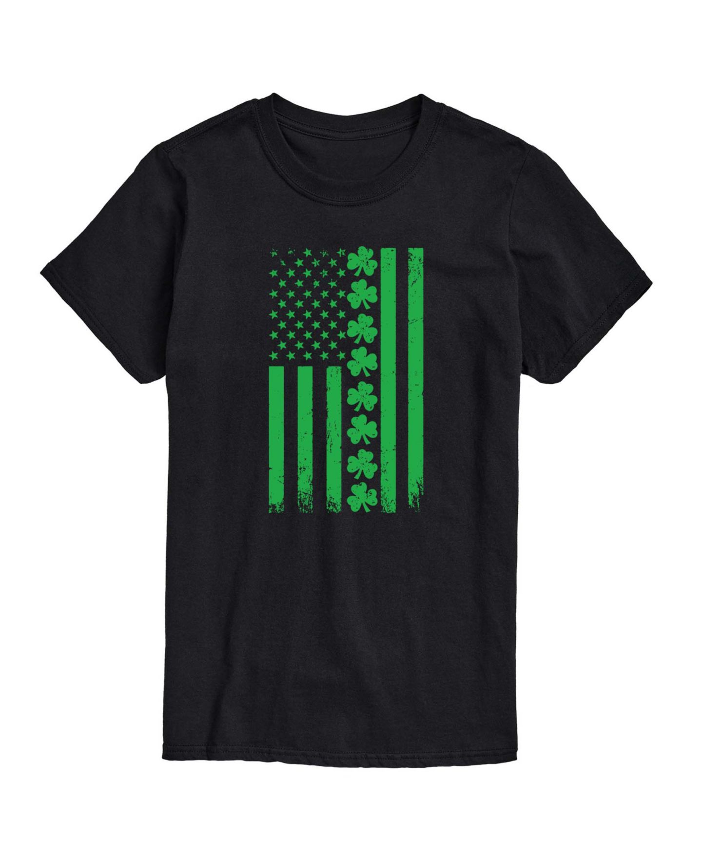 Мужская футболка AIRWAVES Instant Message Lucky USA Flag Short-Sleeve Graphic, цвет: Чёрный — фото 1