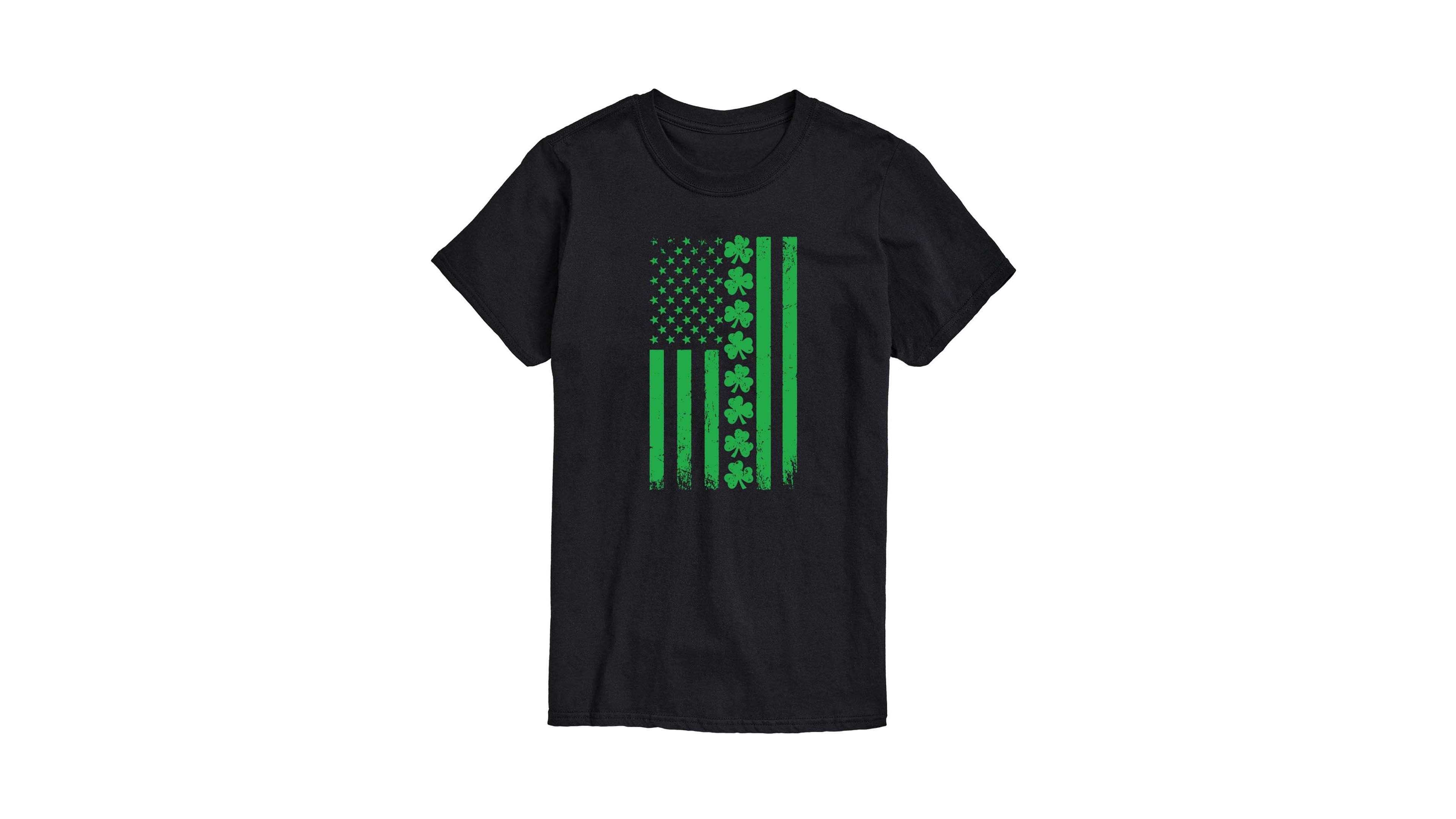 Airwaves Men's Instant Message Lucky Usa Flag Short-Sleeve Graphic T-Shirt