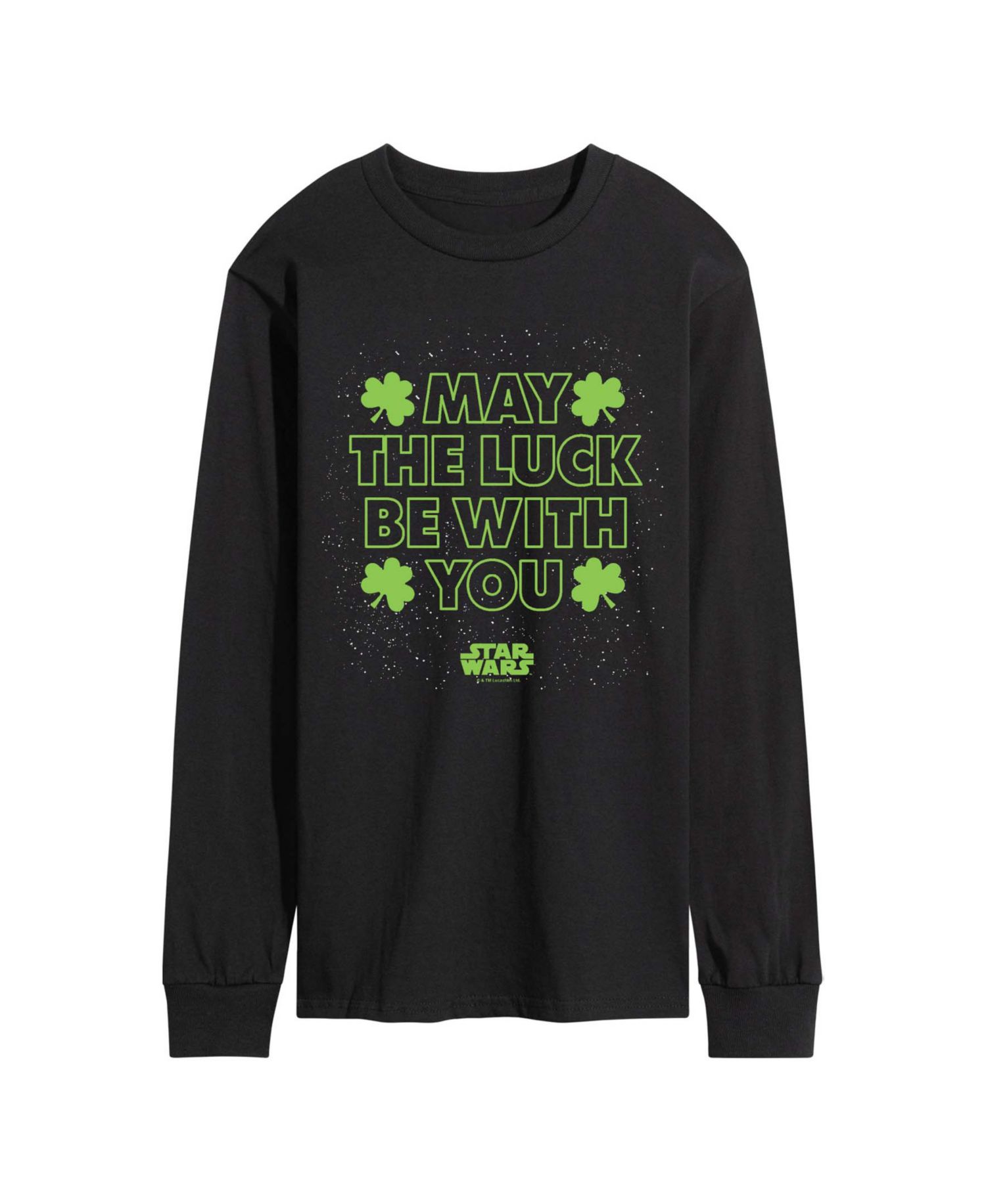Men's Star Wars May Luck Be With You Long-Sleeve Graphic T-Shirt