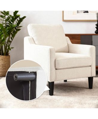 Living Room Accent Chair - Soft Chenille Comfy Arm Chair