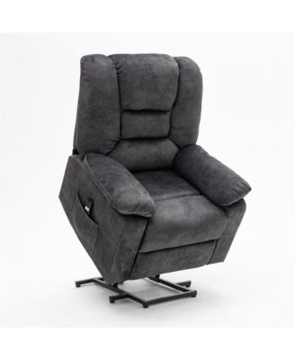 Velvet Power Lift Recliners with Heat & Massage, Lift Chair Relax Sofa Chair for Living Room