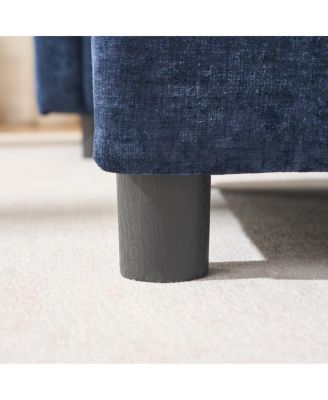 Modern Accent Chair with Ottoman