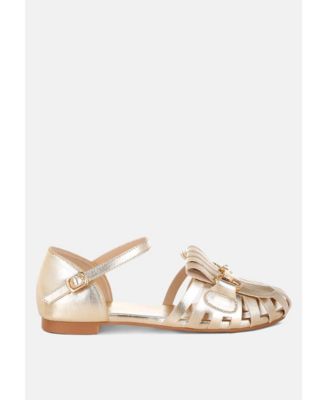 Women's Noori Metallic Fringe Flat Sandals