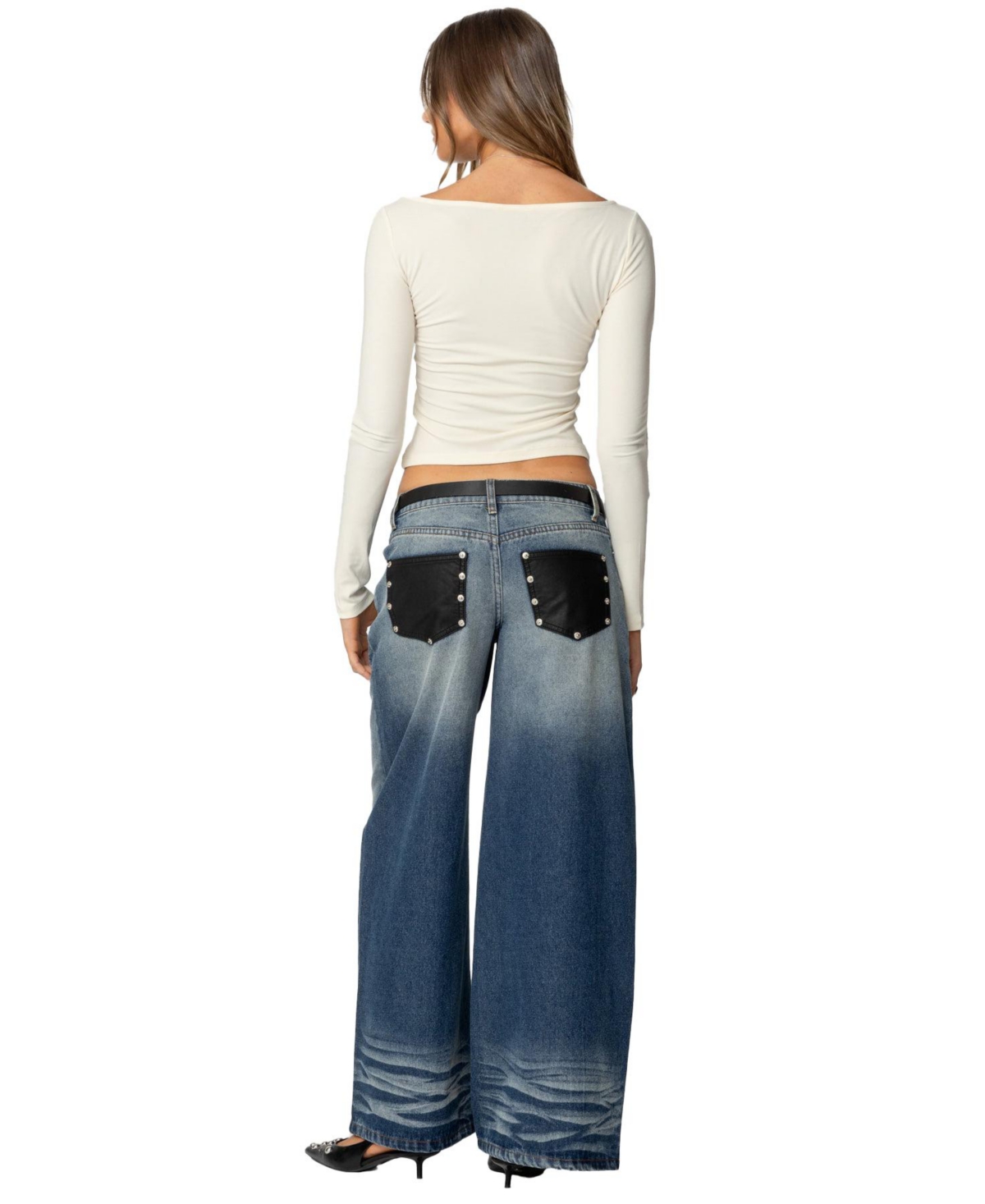 Edikted Women's Nikola Ribbed Boat Neck Top