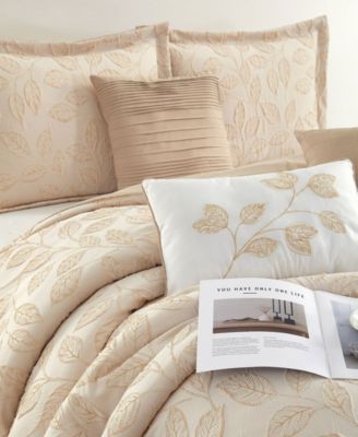 Kyrla Leaves 7-Pc. Comforter Set, King