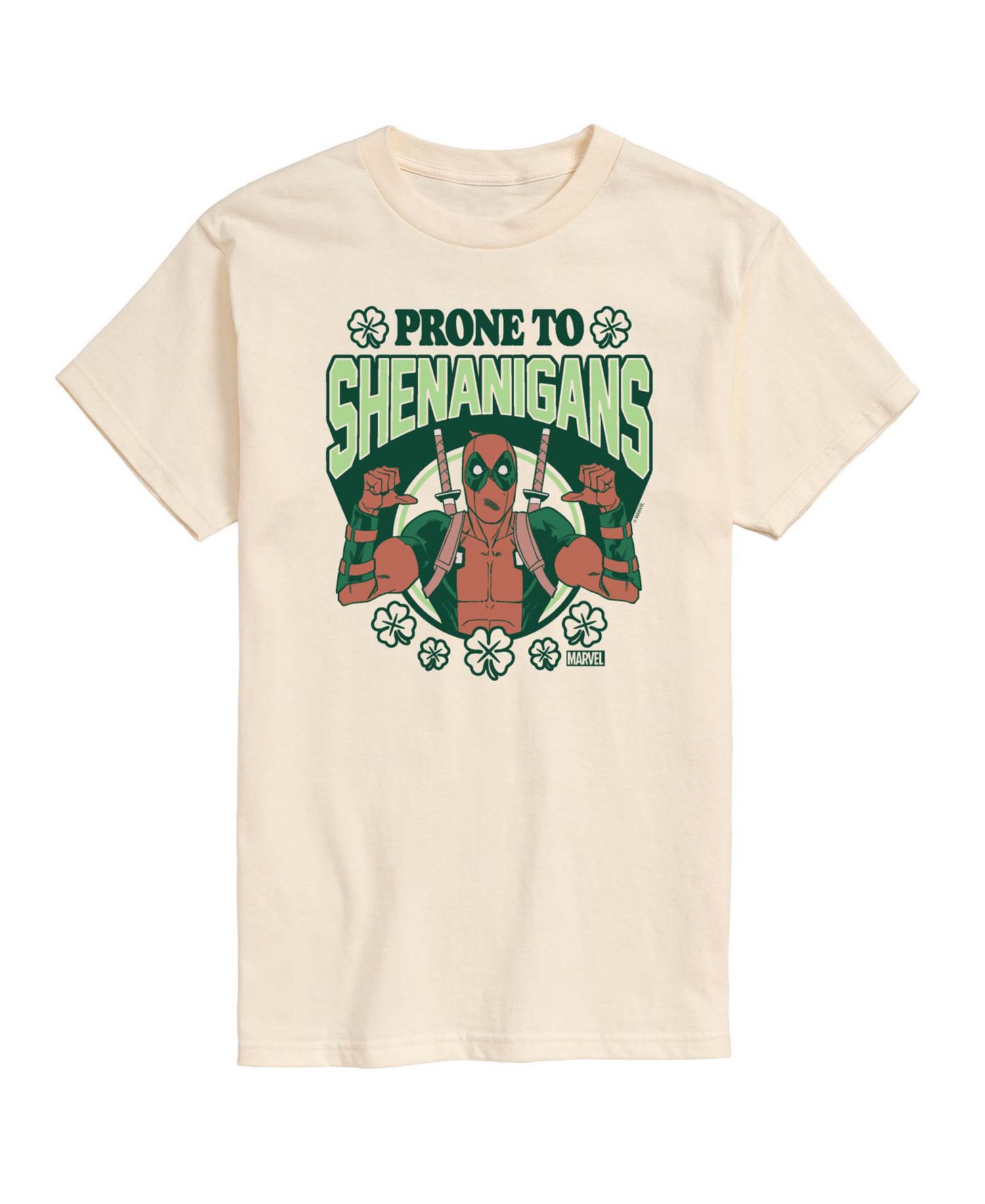Men's Deadpool Prone To Shenanigans Short-Sleeve Graphic T-Shirt