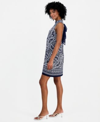 Women's Mock-Neck Sleeveless Dress