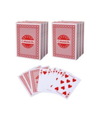 GSE 2 deck canasta cards with point values and rule guide (55)