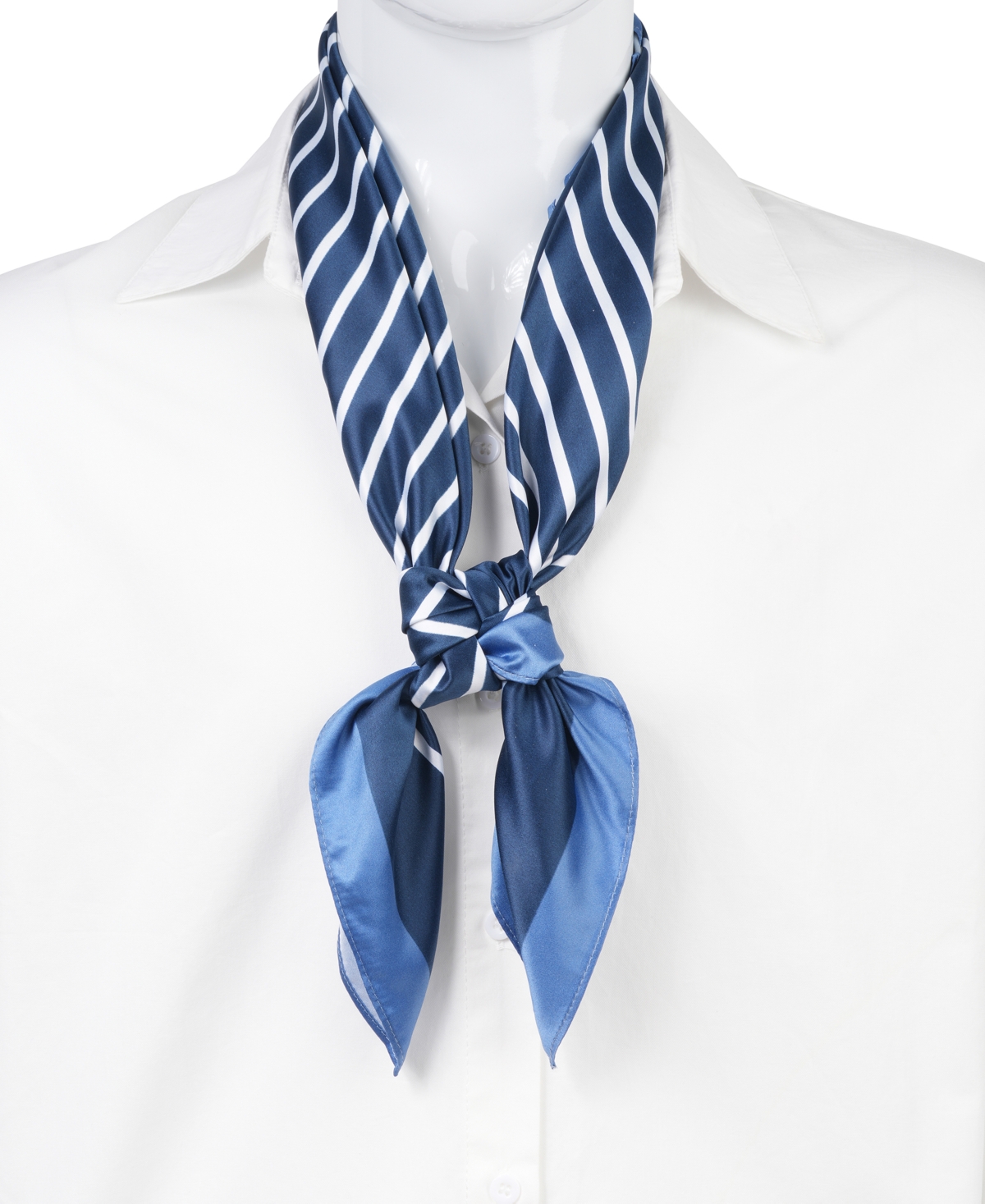 Bespoke Fashion Women's Navy Oversized Square Scarf