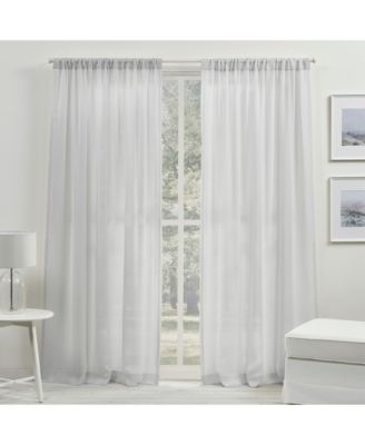 Coralina Sheer, Rod Pocket Single Curtain Panel