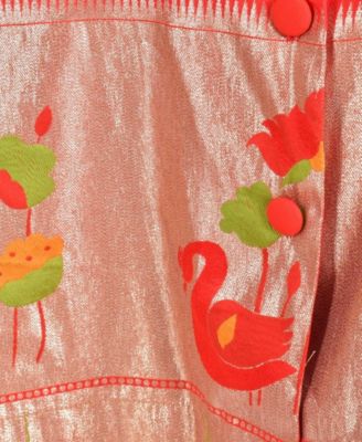 Women's Jacquard Butti Silk Mini Blazer Dress