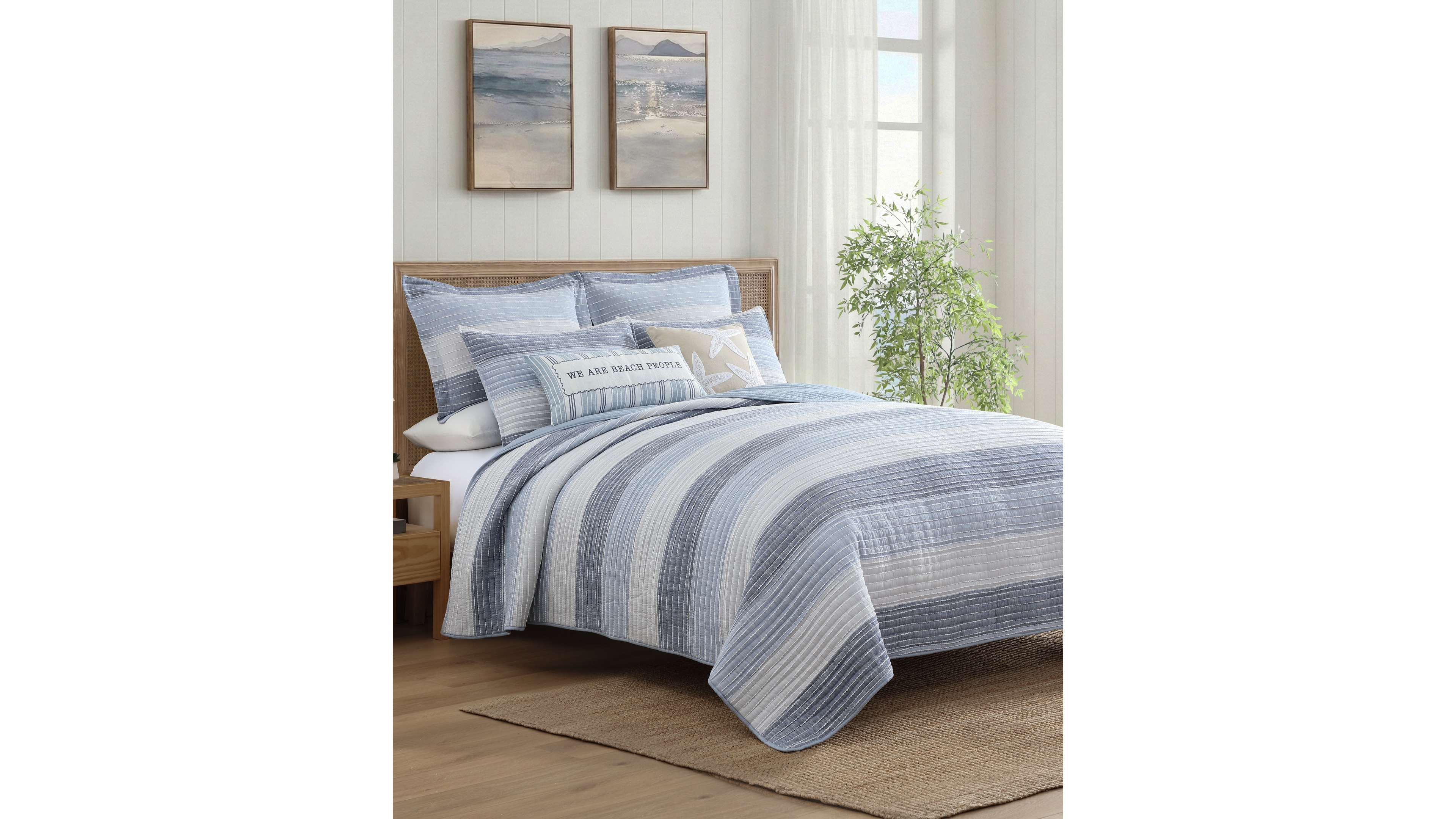 Levtex Home Sand Stripes Textured Quilt, Twin