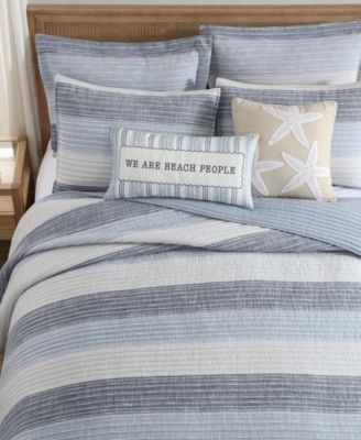 Home Sand Stripes Textured Quilt, King