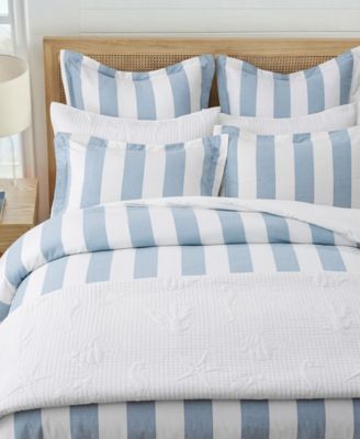 Home Cabana Woven Stripe Reversible 3-Pc. Comforter Set, Full/Queen