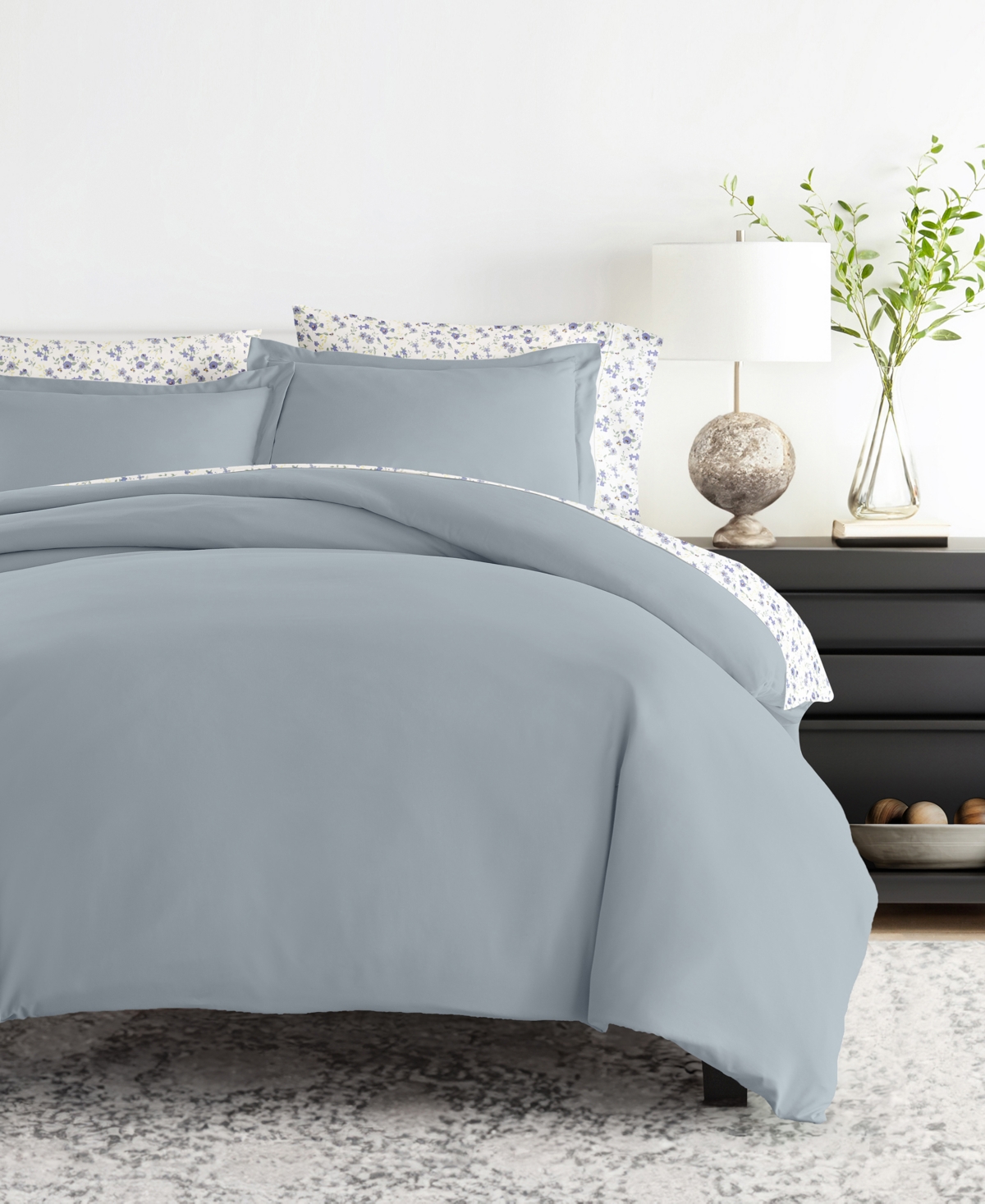ienjoy Home Bedding Bundle 8-Piece Comforter with Duvet Cover Set