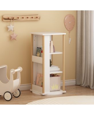 360° Rotating Bookshelf & Activity Center for Kids