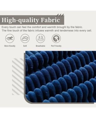 Streamdale 3-Seater Corduroy Sofa Couch with Deep Seats & Armrests