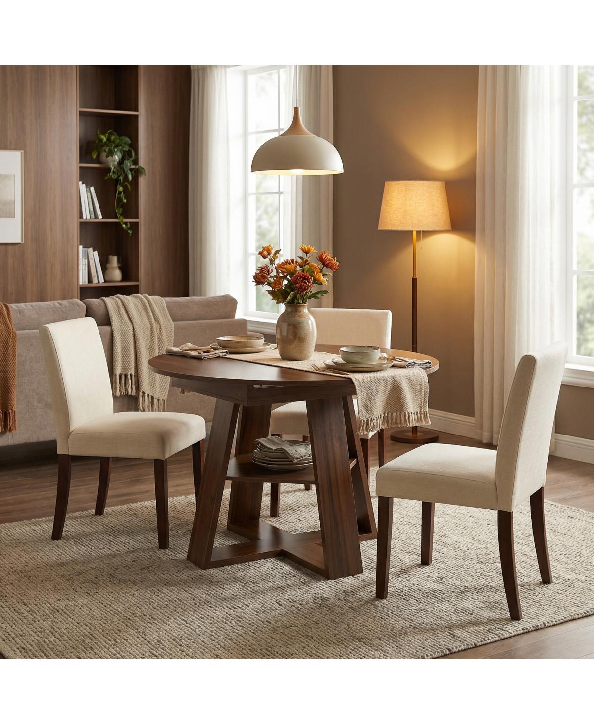 Streamdale Extendable Walnut Dining Table for 4-8