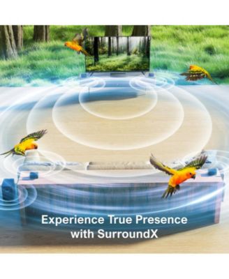 7.1ch Soundbar with Wireless Subwoofer, Surround Sound System for TV, App Control, 410W Peak Power, 4 Wired Surround Speakers, Poseidon D70