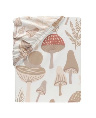 Baby Mushroom Meadow Organic Cotton Fitted Crib Sheet