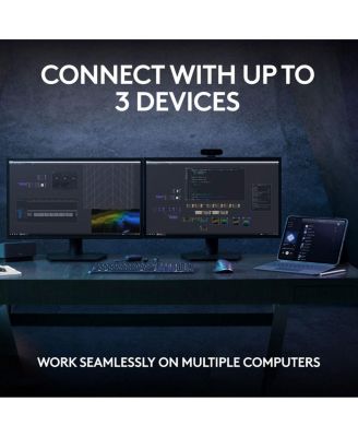 MX Keys Full Size Scissor Keyboard for PC and Mac - Black