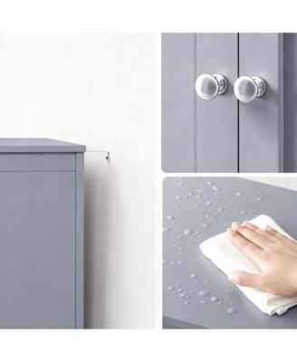 Spacious Freestanding Storage Cabinet with 2 Adjustable Shelves for Any Room