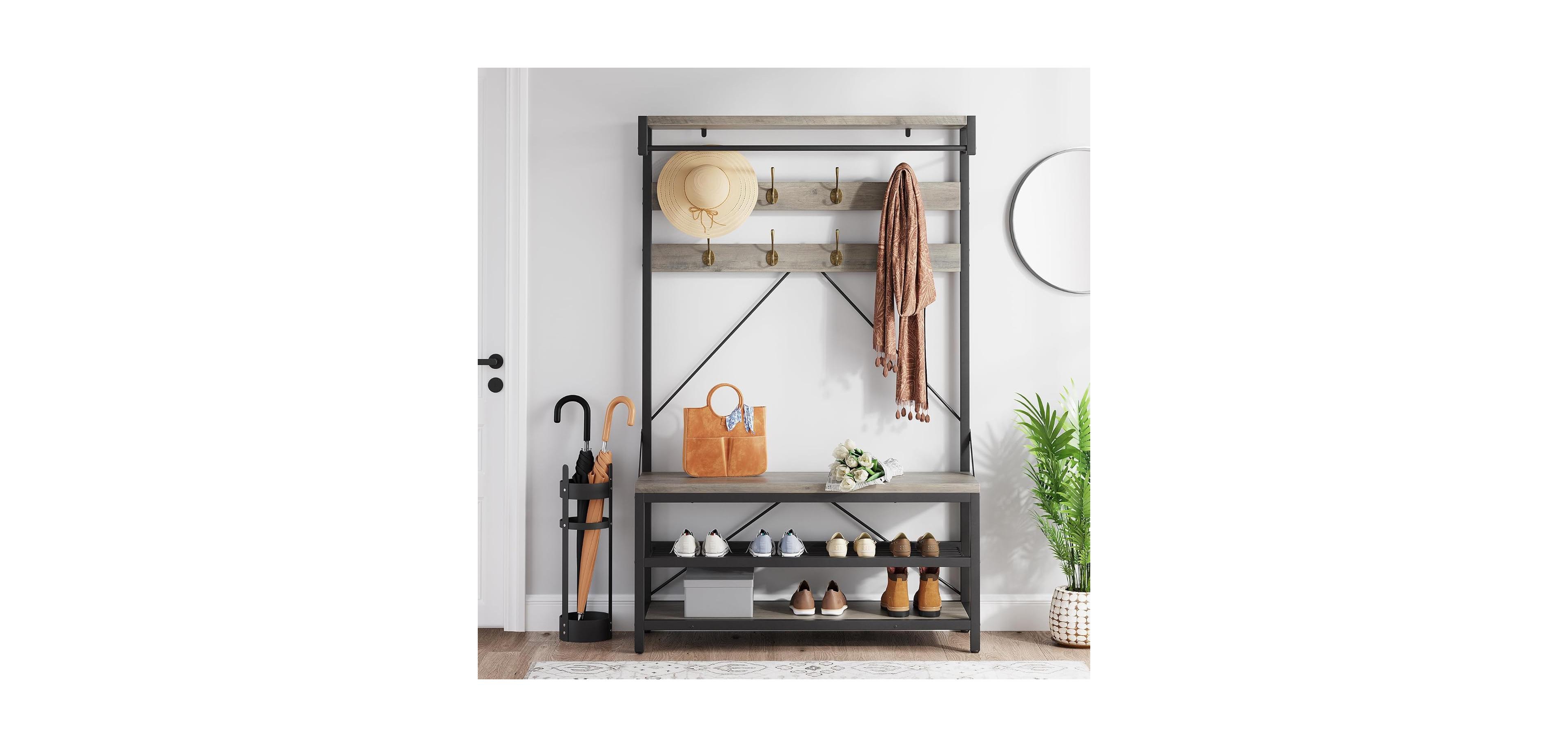gaomon 72" Metal Frame Hall Tree