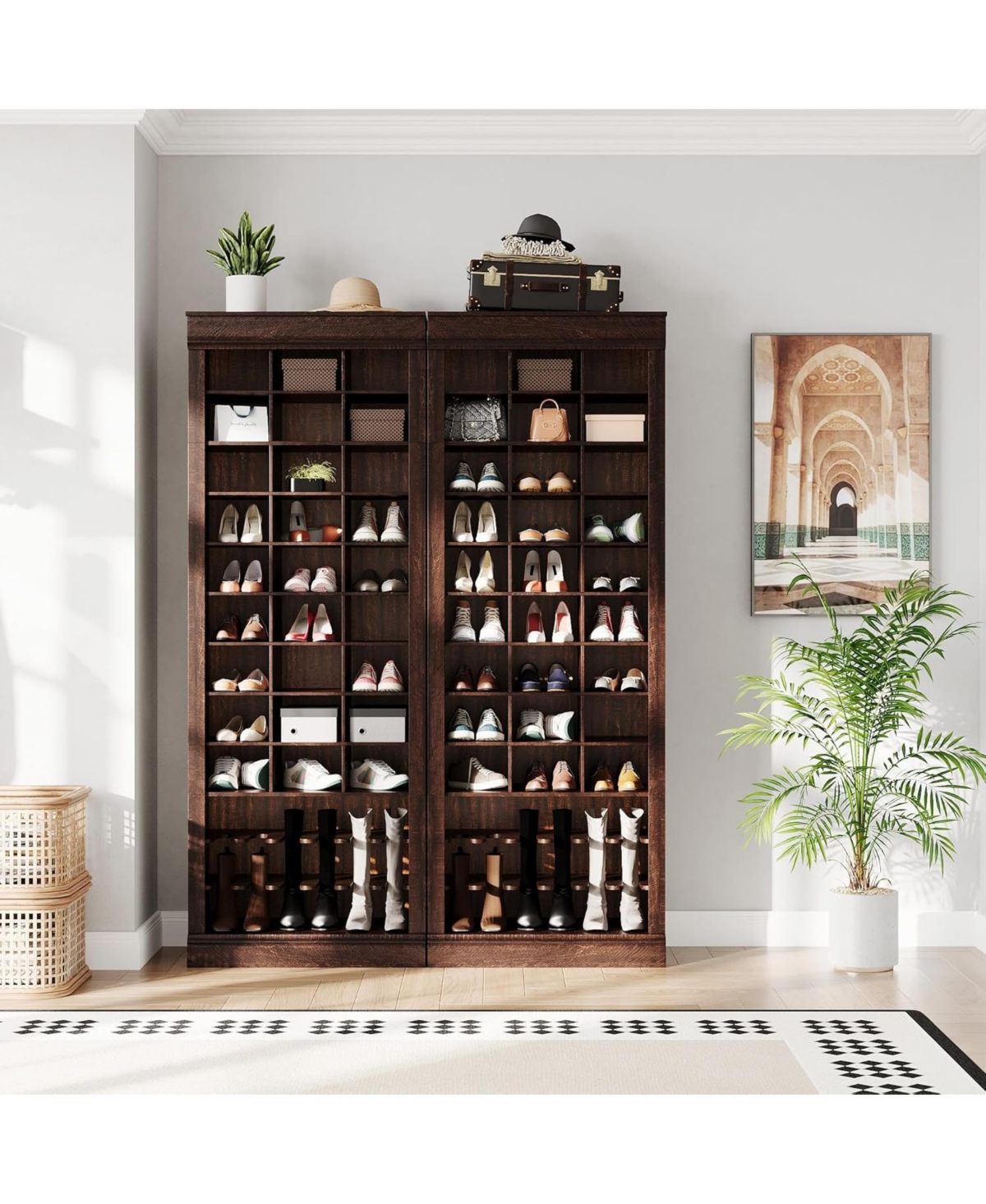 gaomon Tall Entryway Shoe Cabinet