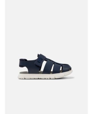 Boys Oruga Leather T-Strap Sandals