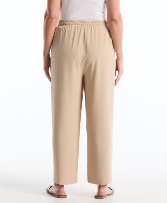 Plus Size Drawstring Wide-Leg Pants