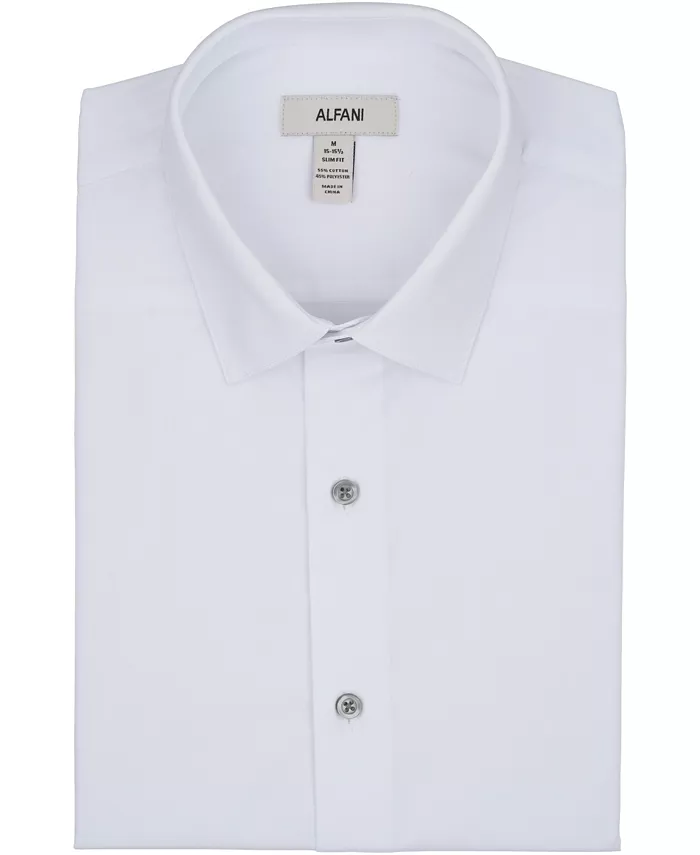Men's Slim-Fit Solid Dress Shirt - thumbnail 8