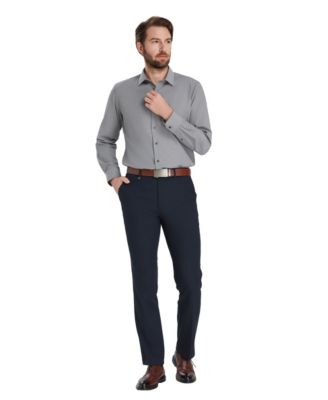 Men's Slim-Fit Solid Dress Shirt