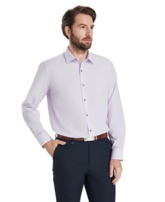 Men's Slim-Fit Solid Dress Shirt