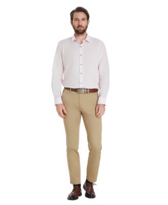 Men's Slim-Fit Solid Dress Shirt