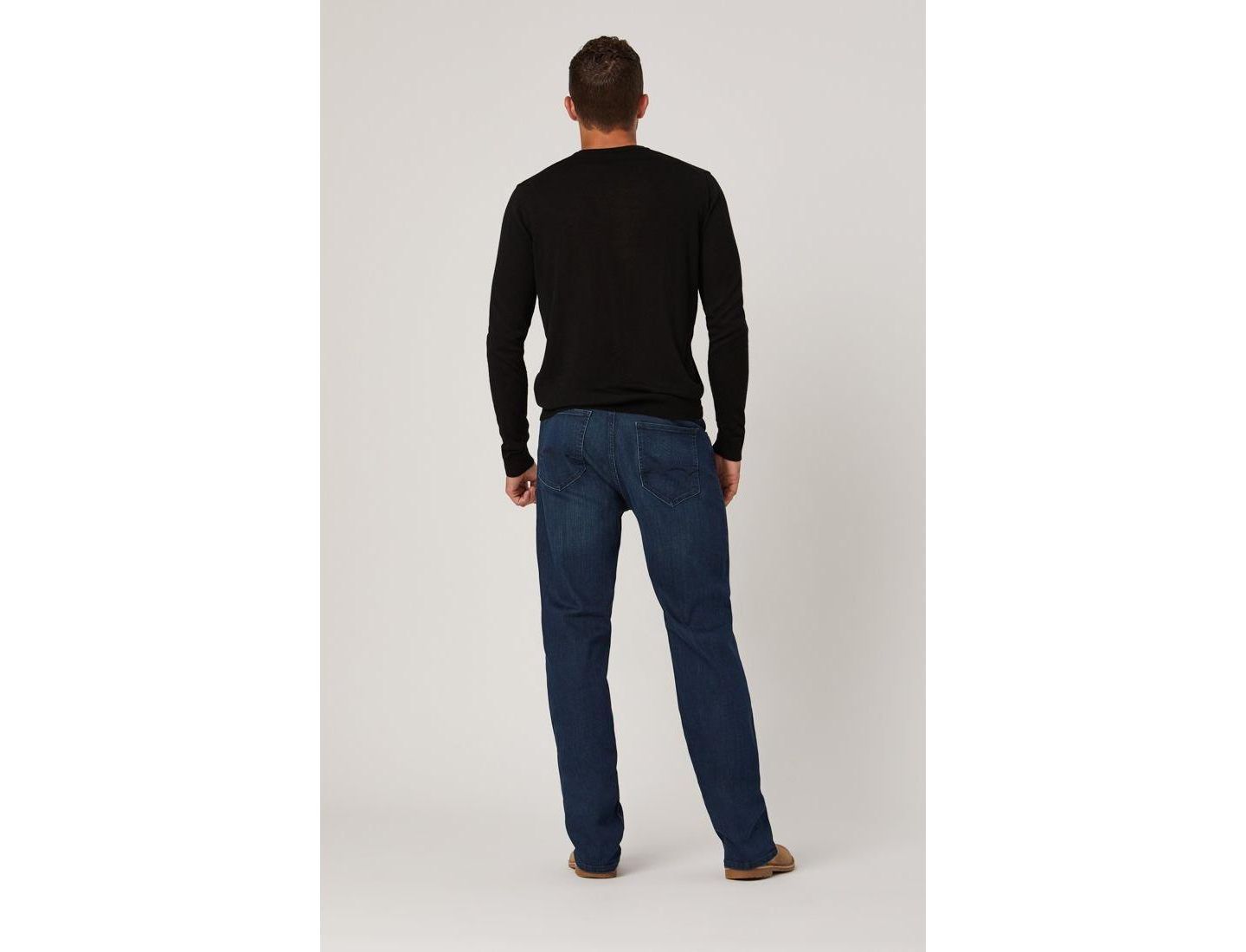 Мужские джинсы Mavi Jeans Max Wide Leg in Dark Shaded Williamsburg, цвет: Синий — фото 2
