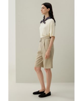 Women's Wool-Silk Bermuda