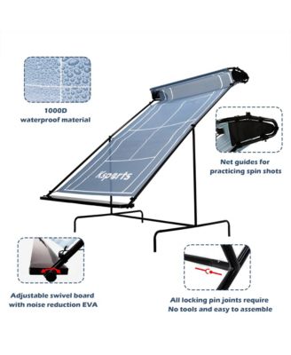 Portable Indoor Outdoor Weatherproof Tennis Rebounder Net with Carry Bag