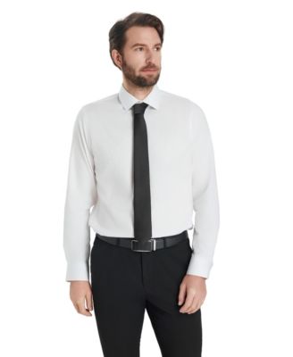 Men's Slim-Fit Leopard Print Dress Shirt