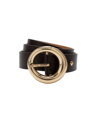 Women's Round Molten Buckle Belt