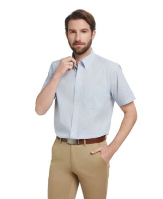 Men's Plaid Regular Fit Dress Shirt