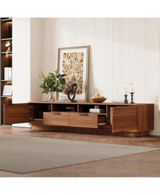 78" Modern TV Stand for TVs up to 85" with Drawer & Cable Management