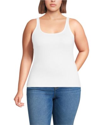 Plus Size Micro Rib Go-To Layering Tank