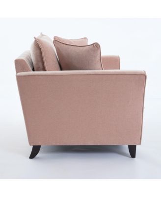 Chenille Oversized Armchair, Comfy Chair and a Half Sofa with Pillow
