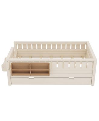 with Bookshelves, Staircase, Trundle