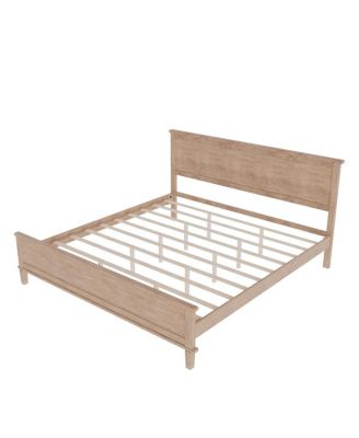 Streamdale King Platform Bed with Under-Bed Storage and Tapered Legs