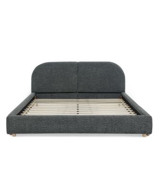 Queen Size Upholstered Bed Frame, Modern Minimalist