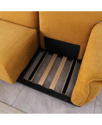   Chenille Modular Sofa with Iron Frame