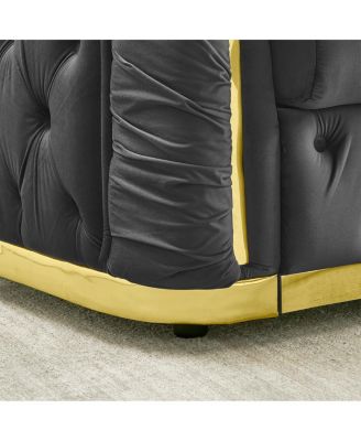 Streamdale Mid Century Modern Chesterfield Loveseat Couch