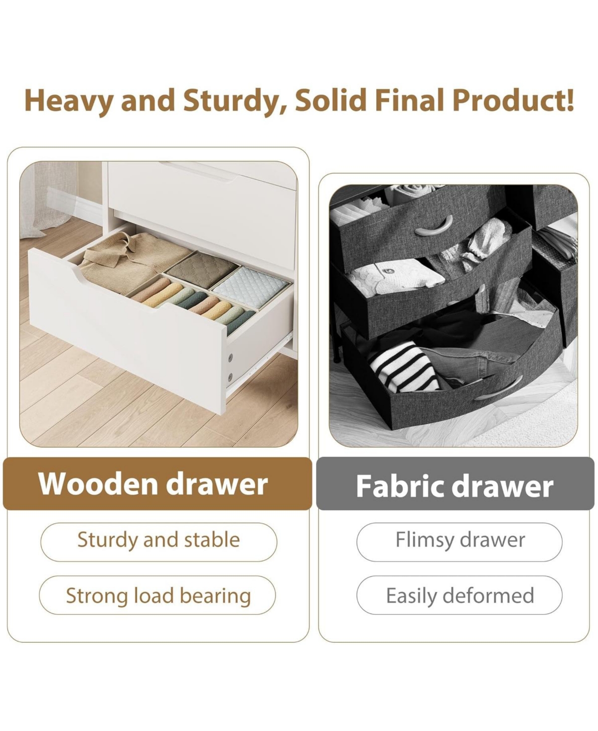 gaomon 4 Drawer Tall Dresser